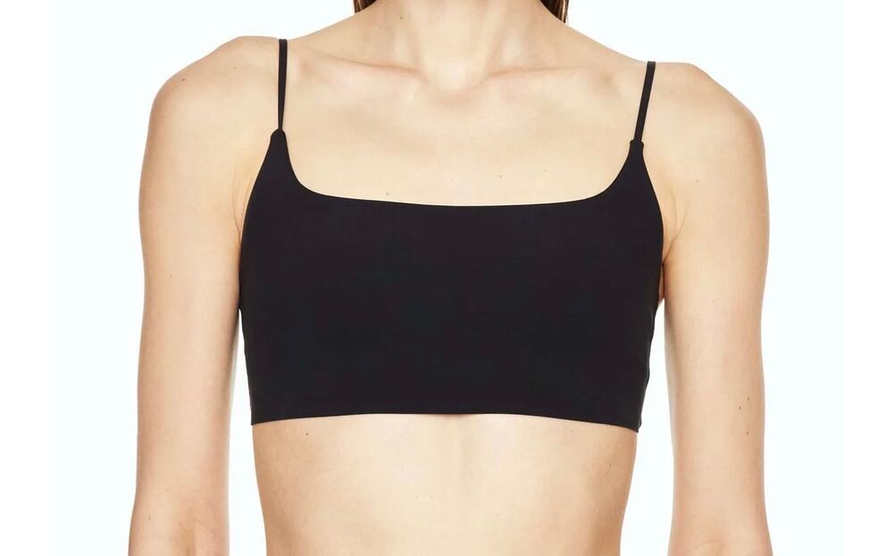 Le Ore Black Stretch Bralette Crop Top Size S/P